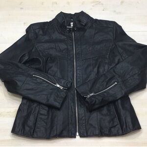 Izod soft leather moto motorcycle style jacket szM